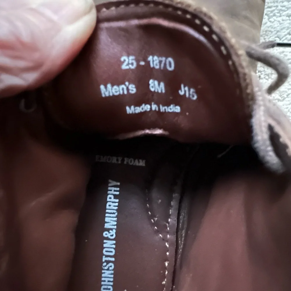 Johnston & Murphy Copeland Chukka Boot Tan Oiled Full Grain Size 8